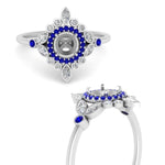 Load image into Gallery viewer, semi-mount-halo-floral-sapphire-engagement-ring-in-white-gold-FD9822SMRGSABLANGLE3-NL-WG?v=1755852250