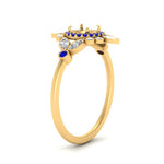 Load image into Gallery viewer, semi-mount-halo-floral-sapphire-engagement-ring-in-yellow-gold-FD9822SMRGSABLANGLE2-NL-YG?v=1755852251