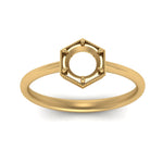 Load image into Gallery viewer, Semi Mount Hexagon Solitaire Ring