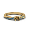 Load image into Gallery viewer, semi-mount-infinity-twist-diamond-engagement-ring-with-ice-blue-topaz-in-14K-yellow-gold-FD8253SMRGICBLTO-NL-YG.jpg
