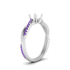 Load image into Gallery viewer, semi-mount-infinity-twist-diamond-engagement-ring-with-violac-topaz-in-14K-white-gold-FD8253SMRGVITO-NL-WG.jpg