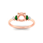 Load image into Gallery viewer, semi-mount-marquise-and-round-accented-emerald-engagement-ring-in-rose-gold-fdenr11621smgemgrangle5-nl-rg.jpg?v=1766479060