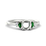 Load image into Gallery viewer, semi-mount-marquise-and-round-accented-emerald-engagement-ring-in-white-gold-fdenr11621smgemgrsleep-nl-wg_03854da7-4865-4e5d-b9cb-b2324a6f9d45.jpg?v=1766479060