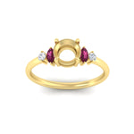Load image into Gallery viewer, semi-mount-marquise-and-round-accented-pink-sapphire-engagement-ring-in-yellow-gold-fdenr11621smgsadrpiangle5-nl-yg.jpg?v=1766479060
