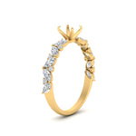 Load image into Gallery viewer, semi-mount-marquise-and-round-diamond-classic-vintage-engagement-ring-in-FD11063SMRANGLE3-NL-YG