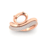 Load image into Gallery viewer, semi-mount-pave-band-with-wave-solitaire-ring-in-rose-gold-fdens11566sm-nl-rg-w1.jpg