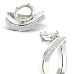Load image into Gallery viewer, semi-mount-pave-band-with-wave-solitaire-ring-in-white-gold-fdens11566sm-nl-wg-w1.jpg
