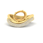 Load image into Gallery viewer, semi-mount-pave-band-with-wave-solitaire-ring-in-yellow-gold-fdens11566sm-nl-yg-w1.jpg