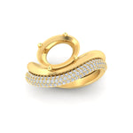 Load image into Gallery viewer, semi-mount-pave-band-with-wave-solitaire-ring-in-yellow-gold-fdens11566sm-nl-yg-w1.jpg