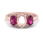 Load image into Gallery viewer, semi-mount-pink-sapphire-3-stone-basket-engagement-ring-in-rose-gold-FD10416SMRGSADPRI-NL-RG