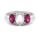 Load image into Gallery viewer, semi-mount-pink-sapphire-3-stone-basket-engagement-ring-in-white-gold-FD10416SMRGSADPRI-NL-WG