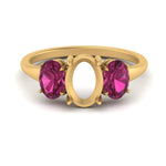 Load image into Gallery viewer, semi-mount-pink-sapphire-3-stone-basket-engagement-ring-in-yellow-gold-FD10416SMRGSADPRI-NL-YG