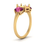 Load image into Gallery viewer, semi-mount-pink-sapphire-3-stone-basket-engagement-ring-in-yellow-gold-FD10416SMRGSADPRIANGLE2-NL-YG