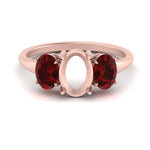 Load image into Gallery viewer, semi-mount-ruby-3-stone-basket-engagement-ring-in-rose-gold-FD10416SMRGRUDR-NL-RG