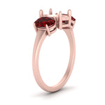 Load image into Gallery viewer, semi-mount-ruby-3-stone-basket-engagement-ring-in-rose-gold-FD10416SMRGRUDRANGLE2-NL-RG