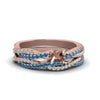 Load image into Gallery viewer, semi-mount-simple-diamond-twisted-vine-bridal-ring-sets-with-ice-blue-topaz-in-14K-rose-gold-FD8233SMGICBLTO-NL-RG