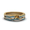 Load image into Gallery viewer, semi-mount-simple-diamond-twisted-vine-bridal-ring-sets-with-ice-blue-topaz-in-14K-yellow-gold-FD8233SMGICBLTO-NL-YG