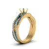 Load image into Gallery viewer, semi-mount-simple-diamond-twisted-vine-bridal-ring-sets-with-ice-blue-topaz-in-14K-yellow-gold-FD8233SMGICBLTO-NL-YG
