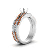Load image into Gallery viewer, semi-mount-simple-diamond-twisted-vine-bridal-ring-sets-with-orange-sapphire-in-950-Platinum-FD8233SMGSAOR-NL-WG