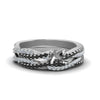 Load image into Gallery viewer, semi-mount-simple-twisted-vine-bridal-ring-sets-with-black-diamond-in-14K-white-gold-FD8233SMGBLACK-NL-WG
