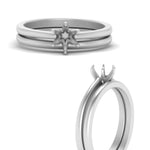 Load image into Gallery viewer, semi-mount-solitaire-plain-gold-wedding-set-in-FD9334SMANGLE3-NL-WG-B2