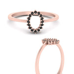 Load image into Gallery viewer, semi-mount-sunflower-halo-black-diamond-engagement-ring-in-rose-gold-FD9704SMRGBLACK-NL-RG