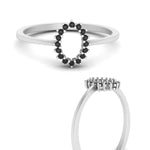 Load image into Gallery viewer, semi-mount-sunflower-halo-black-diamond-engagement-ring-in-white-gold-FD9704SMRGBLACK-NL-WG