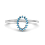 Load image into Gallery viewer, semi-mount-sunflower-halo-blue-topaz-engagement-ring-in-white-gold-FD9704SMRGICBLTO-NL-WG