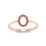 Load image into Gallery viewer, semi-mount-sunflower-halo-orange-sapphire-engagement-ring-in-rose-gold-FD9704SMRGSAOR-NL-RG