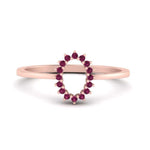 Load image into Gallery viewer, semi-mount-sunflower-halo-pink-sapphire-engagement-ring-in-rose-gold-FD9704SMRGSADRPI-NL-RG