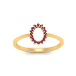 Load image into Gallery viewer, semi-mount-sunflower-halo-pink-sapphire-engagement-ring-in-yellow-gold-FD9704SMRGSADRPI-NL-YG