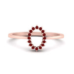 Load image into Gallery viewer, semi-mount-sunflower-halo-ruby-engagement-ring-in-rose-gold-FD9704SMRGRUDR-NL-RG