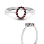 Load image into Gallery viewer, semi-mount-sunflower-halo-ruby-engagement-ring-in-white-gold-FD9704SMRGRUDR-NL-WG