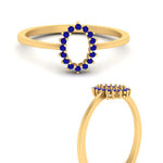 Load image into Gallery viewer, semi-mount-sunflower-halo-sapphire-engagement-ring-in-yellow-gold-FD9704SMRGSABL-NL-YG