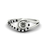 Load image into Gallery viewer, Swirl Split Semi Mount Ring For Women