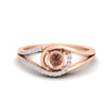 Load image into Gallery viewer, Swirl Split Semi Mount Ring For Women
