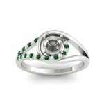 Load image into Gallery viewer, Swirl Split Semi Mount Ring For Women