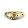 Load image into Gallery viewer, Swirl Split Semi Mount Ring For Women