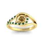 Load image into Gallery viewer, Swirl Split Semi Mount Ring For Women