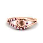 Load image into Gallery viewer, Swirl Split Semi Mount Ring For Women