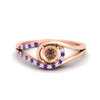 Load image into Gallery viewer, Swirl Split Semi Mount Ring For Women