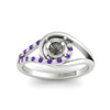 Load image into Gallery viewer, Swirl Split Semi Mount Ring For Women