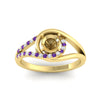 Load image into Gallery viewer, Swirl Split Semi Mount Ring For Women