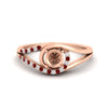 Load image into Gallery viewer, Swirl Split Semi Mount Ring For Women