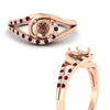 Load image into Gallery viewer, Swirl Split Semi Mount Ring For Women