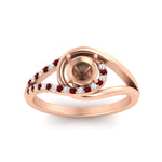 Load image into Gallery viewer, Swirl Split Semi Mount Ring For Women
