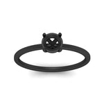 Load image into Gallery viewer, semi-mount-thin-classic-solitaire-engagement-ring-in-black-gold-fdens9358smrangle5-nl-bg