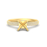 Load image into Gallery viewer, semi-mount-triple-row-underhalo-pave-engagement-ring-in-yellow-gold-fd11557smr-nl-yg.jpg