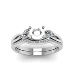 Load image into Gallery viewer, semi-mount-twisted-diamond-bridal-set-in-14K-white-gold-FD8300RSM-NL-WG.jpg