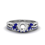 Load image into Gallery viewer, semi-mount-twisted-diamond-bridal-set-with-blue-sapphire-in-14K-white-gold-FD8300RSMGSABL-NL-WG.jpg